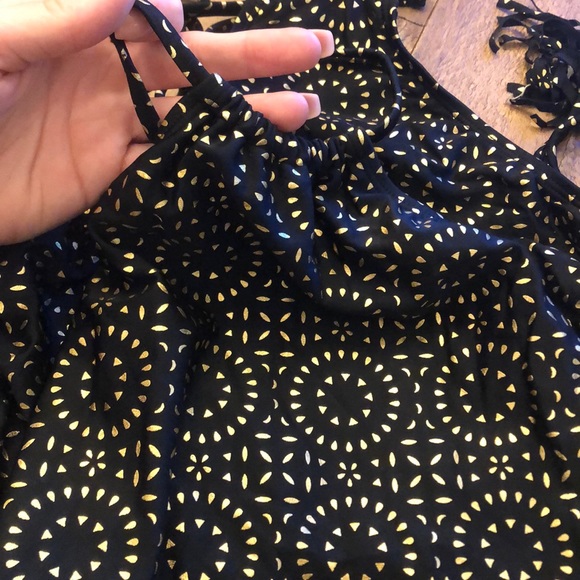 CLEOBELLA TURQUOISE black gold onepiece high neck - Picture 5 of 8